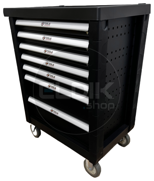 E-Tools 73276 196 Delige Gevulde Gereedschapswagen