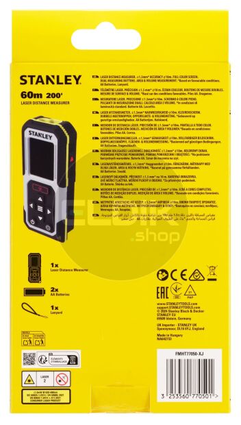 Stanley MS3 Laserafstandsmeter - 50M - FMHT77050-XJ
