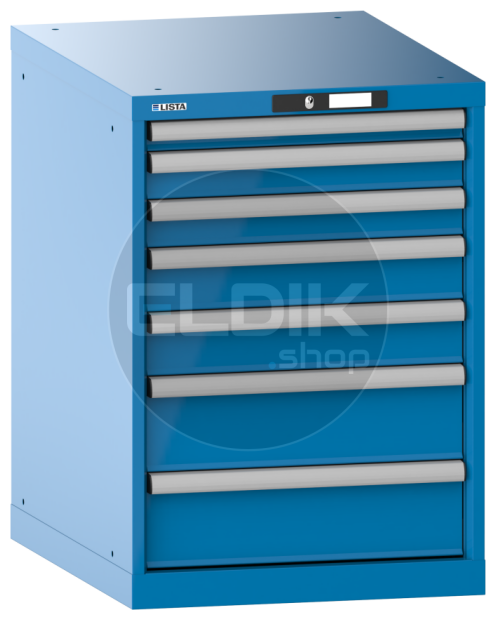 Lista 14.354.010 Werkplaatskast |B564 x D725 x H800 | 7 laden | Blauw