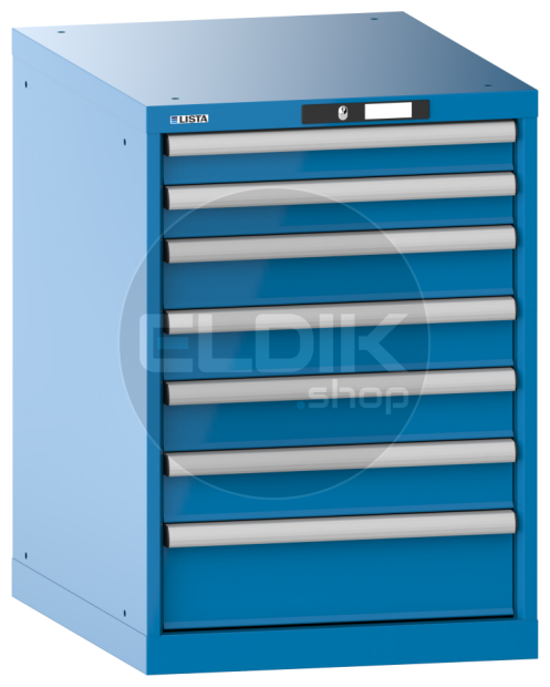 Lista 14.367.010 Werkplaatskast |B564 x D725 x H800 | 7 laden | Blauw