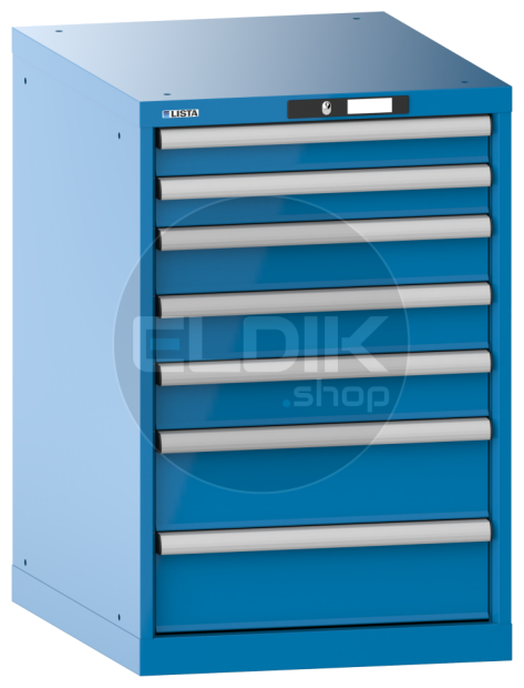 Lista 14.405.010 Werkplaatskast |B564 x D725 x H850 | 7 laden | Blauw