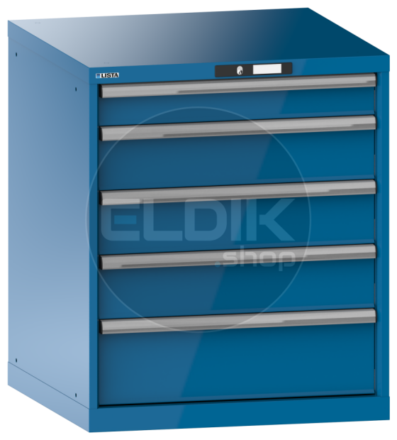 Lista 14.410.010 Werkplaatskast |B717 x D725 x H850 | 5 laden | Blauw