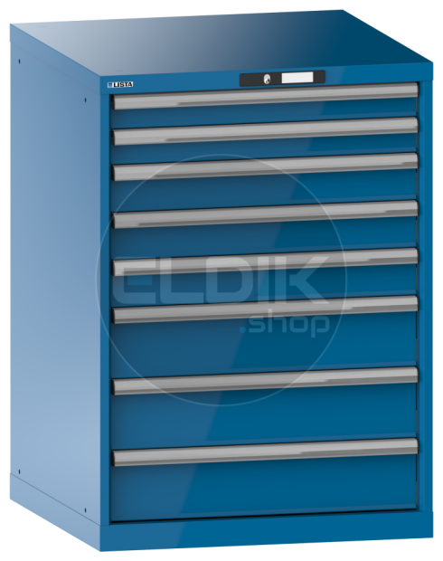 Lista 14.412.010 Werkplaatskast |B717 x D725 x H1000 | 8 laden | Blauw