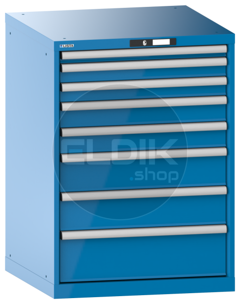 Lista 14.414.010 Werkplaatskast |B717 x D725 x H1000 | 8 laden | Blauw