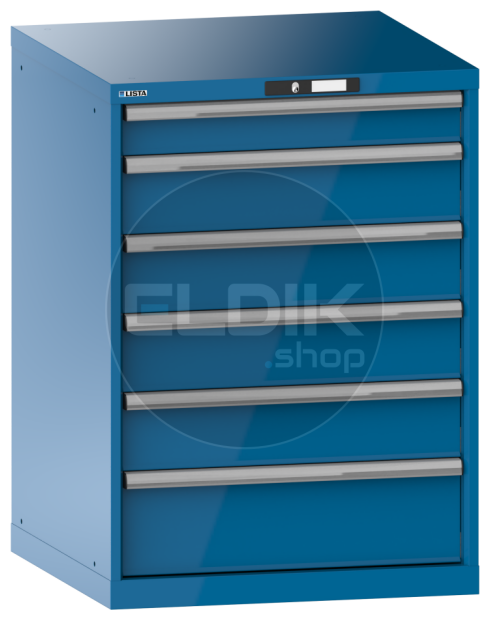 Lista 14.415.010 Werkplaatskast | B717 x D725 x H1000 | 6 laden | Blauw