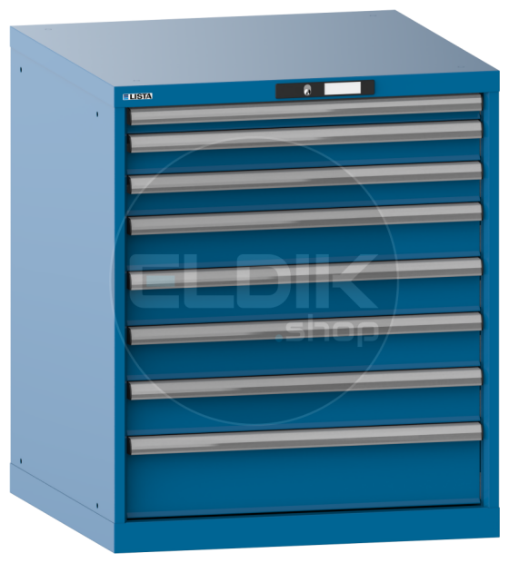 Lista 14.502.010 Werkplaatskast |B717 x D725 x H850 | 8 laden | Blauw