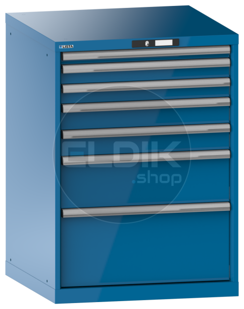 Lista 18.205.010 Werkplaatskast |B717 x D725 x H1000 | 7 laden | Blauw