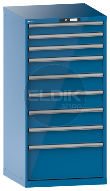 Lista 78.311.010 Werkplaatskast |B717 x D725 x H1450 | 9 laden | Blauw