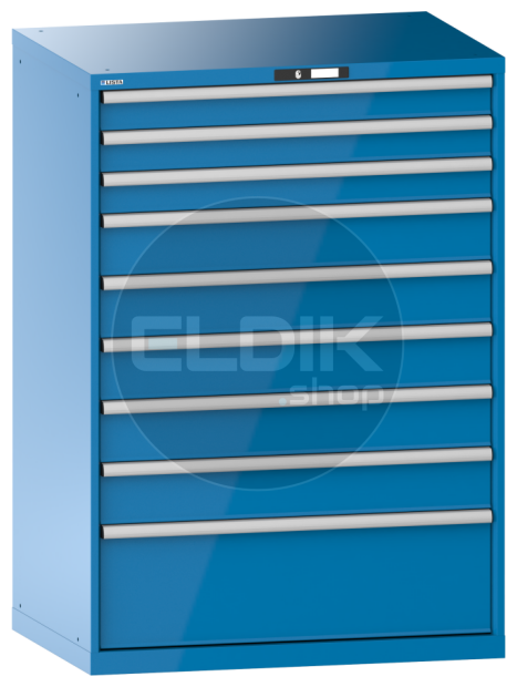 Lista 14.518.010 Werkplaatskast |B1023 x D725 x H1450 | 9 laden | Blauw