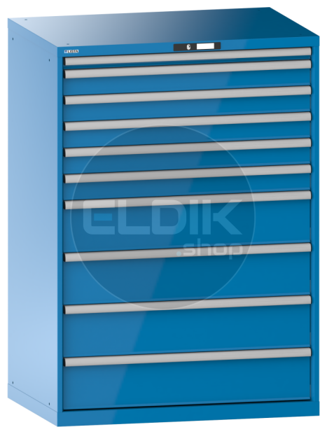 Lista 14.519.010 Werkplaatskast |B1023 x D725 x H1450 | 10 laden | Blauw
