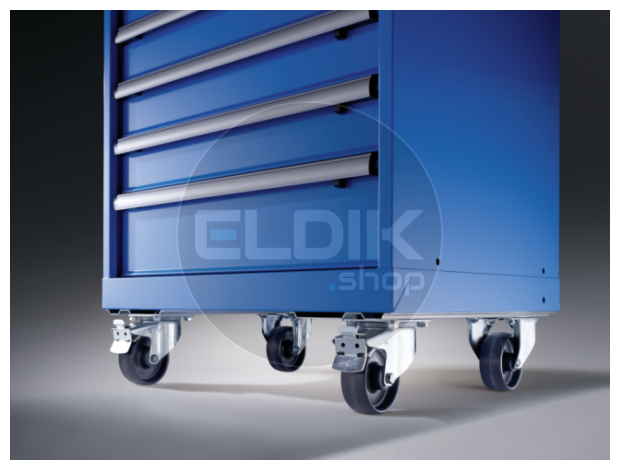 Lista 74.074.000 Verrijdbaar onderstel 27 en 36e 100mm rubber