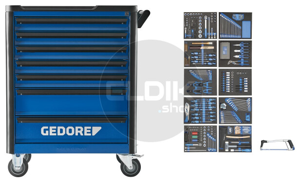 Gedore WHL-L7-TS-308 308 Delige Gevulde Gereedschapwagen - 3082113