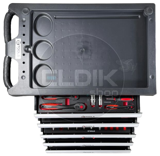 E-Tools 73276 196 Delige Gevulde Gereedschapswagen