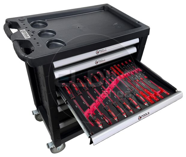 E-Tools 73276 196 Delige Gevulde Gereedschapswagen