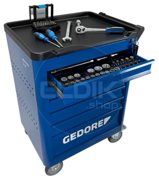 Gedore WSL M-TS-172 172 Delige Gevude Gereedschapwagen - 3100197