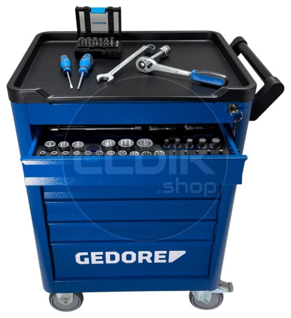 Gedore WSL M-TS-172 172 Delige Gevude Gereedschapwagen - 3100197