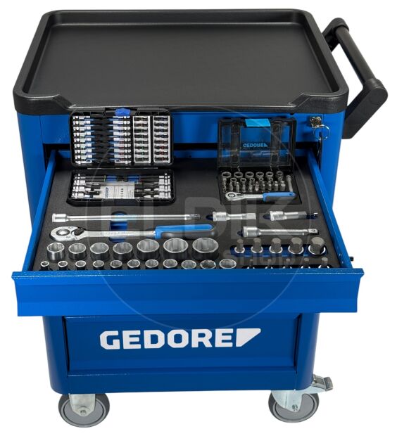 Gedore WSL M-TS-172 172 Delige Gevude Gereedschapwagen - 3100197