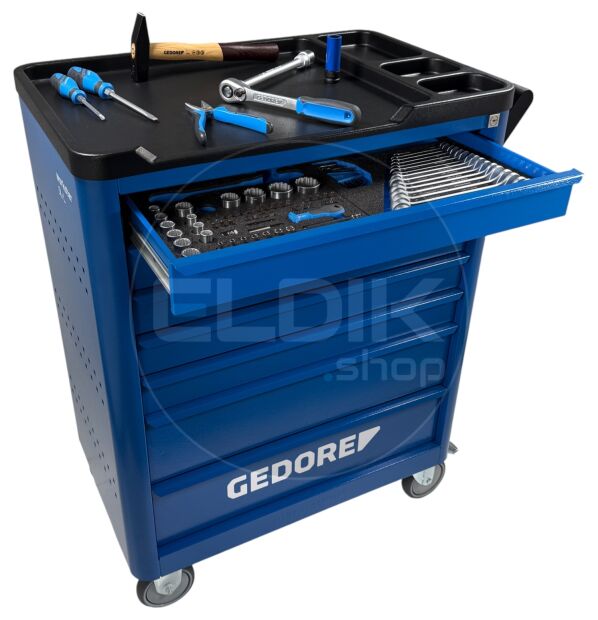 Gedore WSL-L-TS-308 308 Delige Gevulde Gereedschapwagen Workster - 2980347