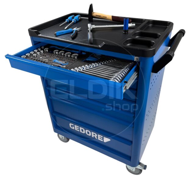 Gedore WSL-L-TS-308 308 Delige Gevulde Gereedschapwagen Workster - 2980347