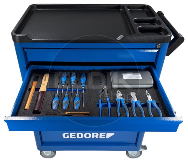 Gedore WSL-L-TS-308 308 Delige Gevulde Gereedschapwagen Workster - 2980347
