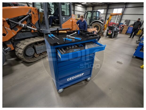 Gedore WSL-L-TS-190 190 Delige Gevulde Gereedschapwagen Workster - 2980320