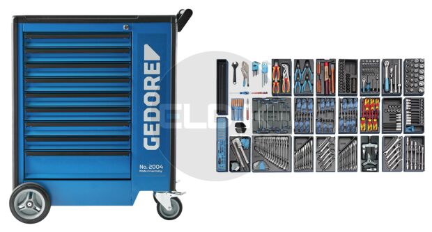 Gedore 1500 ES-03-2004 Gereedschapsortiment in gereedschapwagen - 2657716