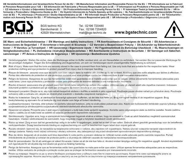 BGS 15505 Universele gereedschapskoffer | 106-dlg.
