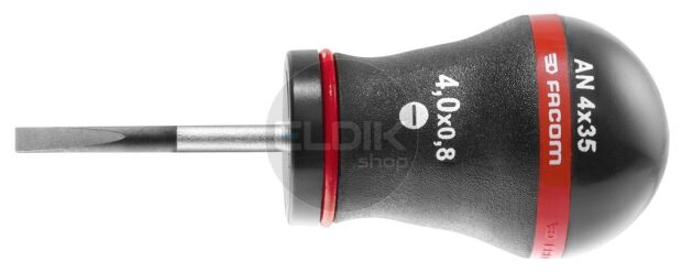 Facom AT6.5X35 Stubby Schroevendraaier Sleuf 6.5 x 35