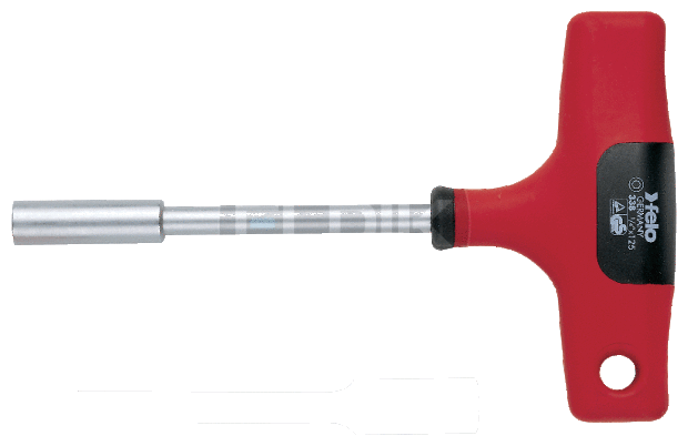 Felo 338 125 80 Schroevendraaier T-Greep Bithouder 1/4"