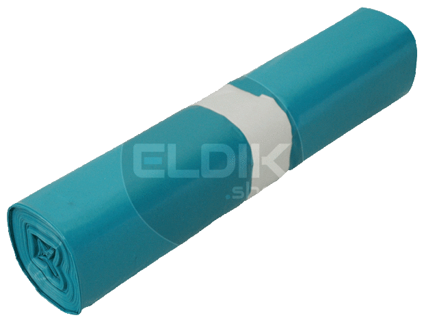 Vuilniszakken 120 liter 70x110cm rol a 20 zakken blauw T70