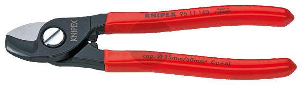 Knipex 95 11 165 Kabelschaar 15 mm, universeel inzetbaar