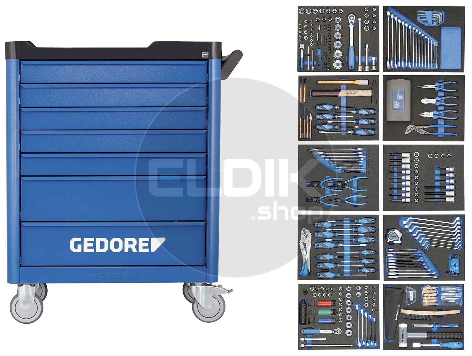 308 Delige Gevulde Gereedschapwagen Workster