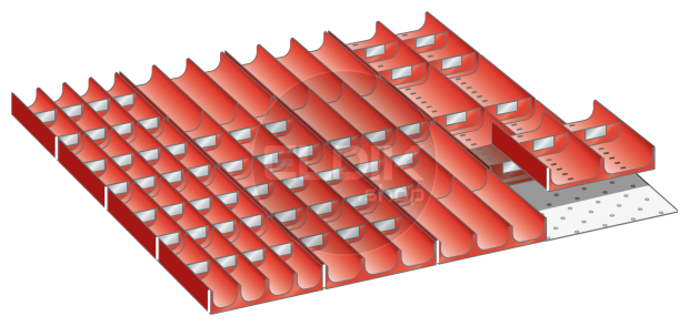 Set-indelingsmateriaal, 36E x 36E