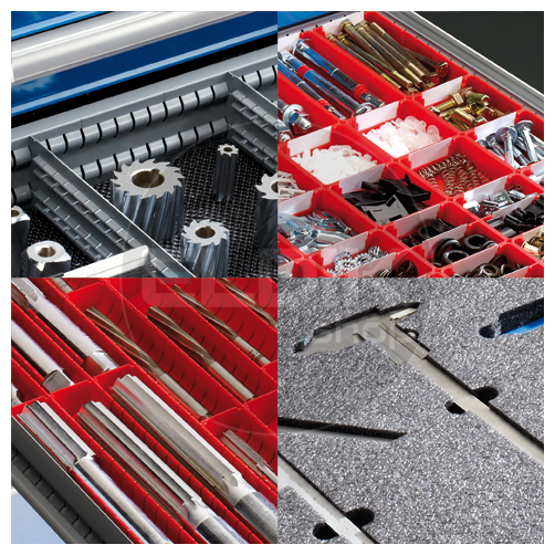 Inzetbakje ESD L75 x B75 x H26 mm | voor ladehoogte 50 mm