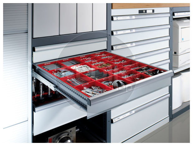 Inzetbakje ESD L150 x B75 x H26 mm | voor ladehoogte 50 mm