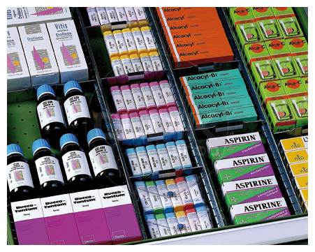 Set-indelingsmateriaal, 36E x 36E  x ladehoogte 75 mm