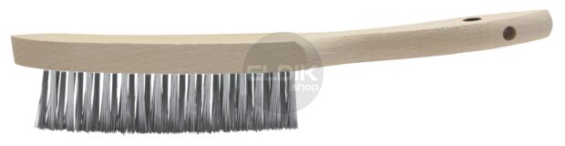 Staalborstel 3 rijen RVS