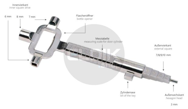 Bouwsleutel – Schakelkastsleutel en Deuropener