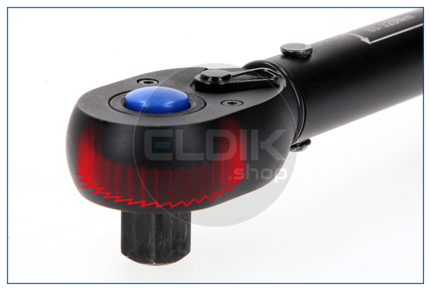 1/2" Momentsleutel met Omkeerbare Ratelkop 60 – 320 Nm