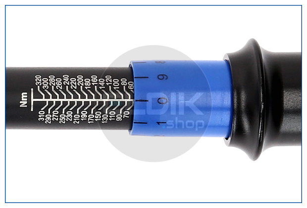 1/2" Momentsleutel met Omkeerbare Ratelkop 60 – 320 Nm