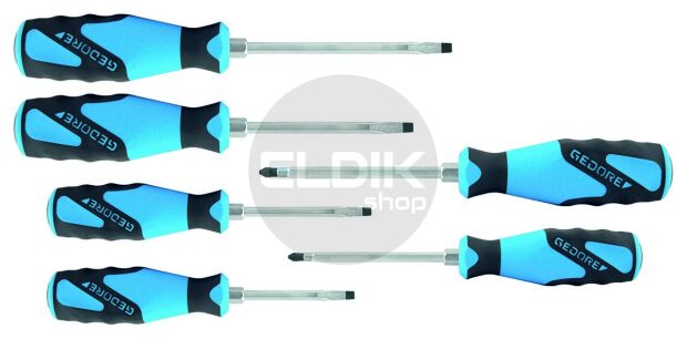 6 Delige Schroevendraaierset met Slagkap Sleuf - PH