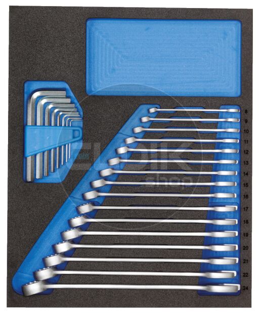 Foam Module 24 Delige Ringsteek - Stiftsleutels