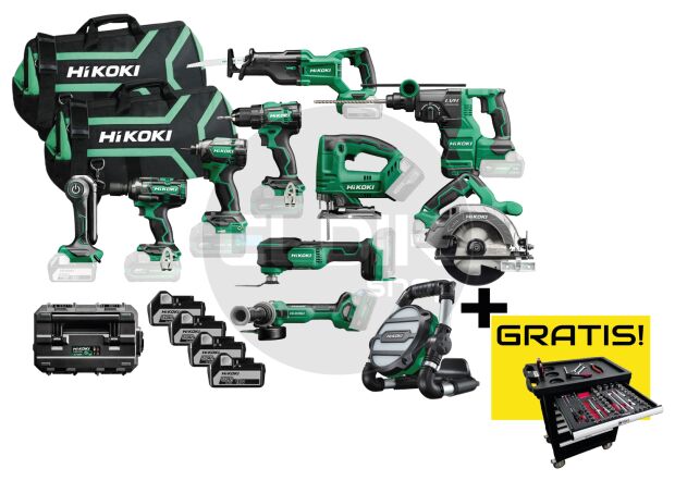 Combiset | 11 machines, 4 accu's en multilader + GRATIS KAR