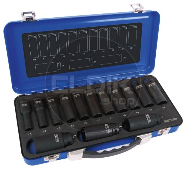 14 Delige Lange IMPACT Kracht Dopsleutelset 1/2"