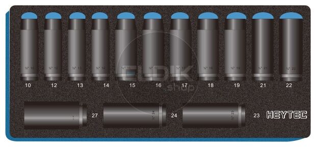 14 Delige Lange IMPACT Kracht Dopsleutelset 1/2"