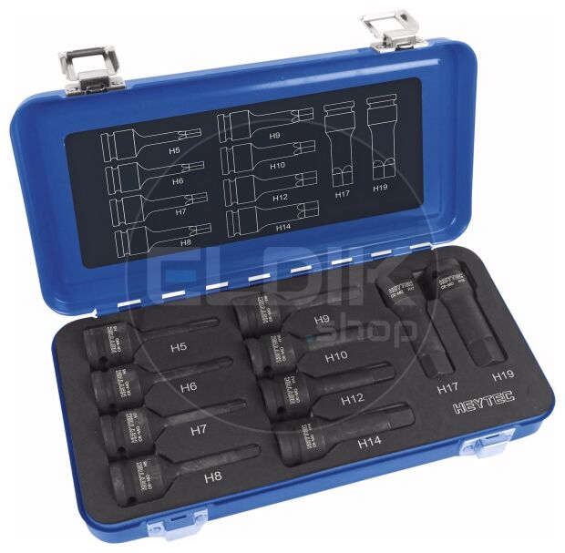 10 Delige Inbus IMPACT Kracht Dopsleutelset 1/2"