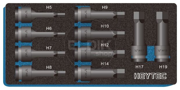 10 Delige Inbus IMPACT Kracht Dopsleutelset 1/2"