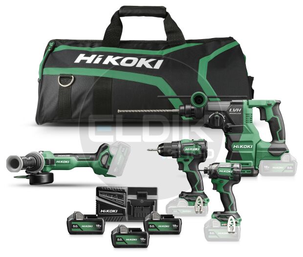 Combiset - 18 V / in tas. Inclusief 3x 5.0Ah accu's BSL1850MA en lader