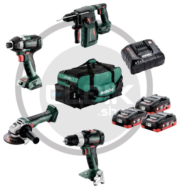 Combiset | 4 machines, 3 accu's en lader