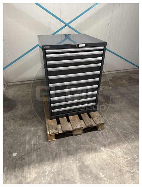 3 x Werkplaatskast |B717 x D725 x H1000 | 10 laden | Antraciet | Gebruikt